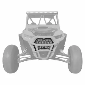 Utv-5358a12-001 50 Caliber Racing Custom Billet Grille Polaris Rzr Xp 1000 Turbo Cnc Aluminum With Bumper Notch Black