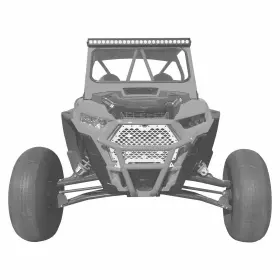 Utv-5358a14-001 50 Caliber Racing 2019 Xp1000 Billet Aluminum Grille W Bumper Notch Usa Made Rzr Xp Turbo S White