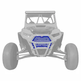Utv-5358a15-001 50 Caliber Racing 2019 Xp1000 Billet Aluminum Grill W Bumper Notch Usa Made Rzr Xp Turbo S Blue