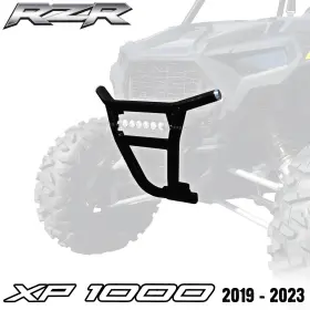 Utv-5374f-xp1k 50 Caliber Racing Tubular Bumper Heavy Duty Usa Made 2019-2023 Rzr Xp 1000 Turbo Black