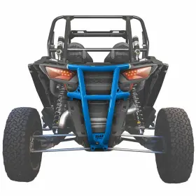 Utv-5376e-xp1 50 Caliber Racing Rear Bumper Polaris Rzr Xp 1000 Turbo Usa Made Tube Steel Cnc Caps Voodoo Blue