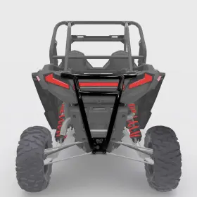 Utv-7004-001 50 Caliber Racing Pro Race Steel Tube Rear Bumper Polaris Rzr Turbo S 72 Inch S4 2018 2019 2020 Black