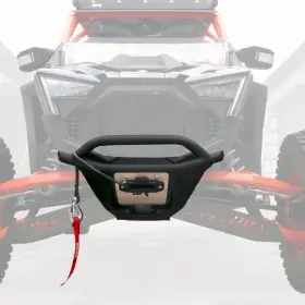 Def075-b Afx Motorsports Front Bumper With Winch Mount Polaris Rzr Pro R / Turbo Black