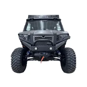 Ajk Offroad Ajk-200569-ystmblue Polaris Xpedition Front Bumper With Lights And Storm Blue Hex Accent