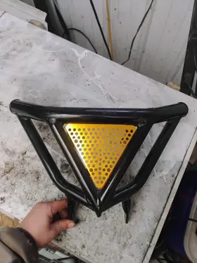195-n3-bd Alba Racing Ltr 450 Intimidator Front Bumper Gold And Black Screens
