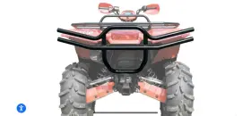 0436-757 Arctic Cat Atv Black Rear Bumper Kit - 2006-2017 B-body