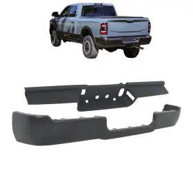 Bck91553k Backye New Primered Steel Rear Bumper Face Bar Step Pad For Ram 2500 3500 2019-2024