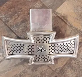 Atv-11018pol Blingstar Maltese Cross Front Bumper Polished Aluminum Yamaha Yfz 450 Like New