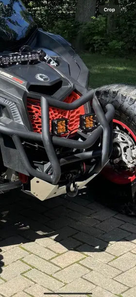 715002878 Can-am Maverick X3 Front Pre Runner Bumper Blk #715002878 Is Tweaked/bent
