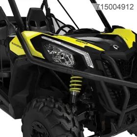 715004912 Can-am Front Trail Bumper Add On Corner Protectors Black