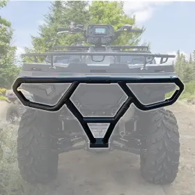 Cax3876 Cpowace Atv Rear Bumper For Sportsman 450/570 Steel Profile Brush Guard Sturdy
