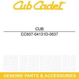 607-04131d-0637 Cub Cadet Front Bumper Assembly Powder Black Volunteer Tracker