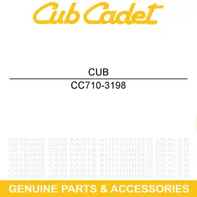 710-3198 Cub Cadet Screw 3/8 16x3.5 Gr5 42 52 54 72 Snowblade Plow Manual Fire