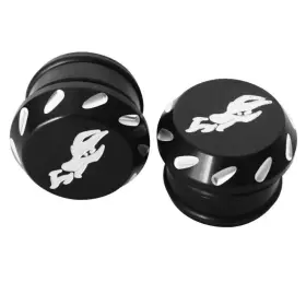 521003 Dragonfire Billet Tube Endcap 1.5in Black Anodized By