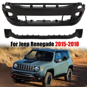 Dreamcar-911 5ux70tzzaa For Front Bumper 2015-2018 Jeep Renegade 2 Sets Black