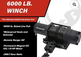 20005fb04101 Drt Motorsports Front Winch Bumper Combo 6000lbs Polaris Rzr Xp Xp4 1000 2024 Xp1000