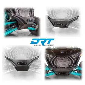 20005fb05101 Drt Motorsports Heavy Duty Front Winch Bumper Skid Plate Polaris Rzr Pro R S / Xp4 2025