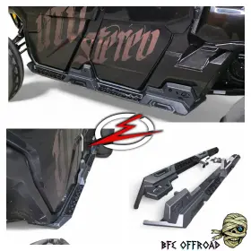 Cdssa0001 Elektric Offroad Volt Rocker Rock Guards Rails W Steps Can-am Defender Hd10 Max