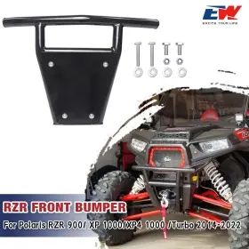 Ew-c348 Elitewill Front Bumper Guard For Polaris Rzr 900/ Xp 1000/xp4 1000/turbo 14-23 With Light
