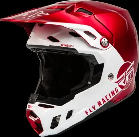 73-4323yl Fly Racing Youth Formula Cc Centrum Helmet Metallic Red/white Yl
