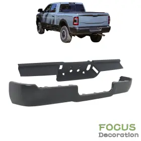 Fd2319504dn Focus-decoration New For Ram 2500 3500 2019-2024 Primered Steel Rear Bumper Face Bar Step Pad