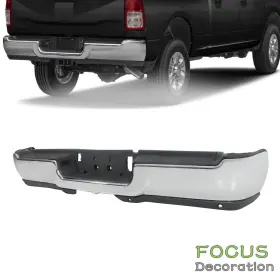 Fd2319696dn Focus-decoration For Ram 2500 2019-2024 Rear With Park Assist Chrome Without Fog Light Holes Step Bumper