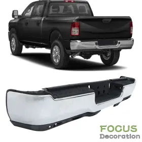 Fd2319744dn Focus-decoration Rear With Park Assist Fog Lamps Chrome Step Bumper For Ram 2500 2019-2024