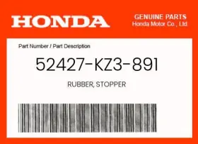 52427-kz3-891 Honda Genuine Rubber Stopper -