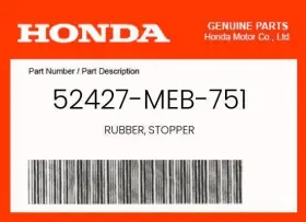 52427-meb-751 Honda Genuine Rubber Stopper -