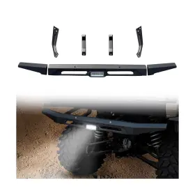Kti-030115-004 Katimoto Rear Bumper With Light For Polaris Ranger Xp 1000 18-25 Brushgua