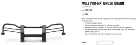 99994-1153 Kawasaki Mule Pro Mx Brush Guard Front Bumper 2021-2026 Brand New