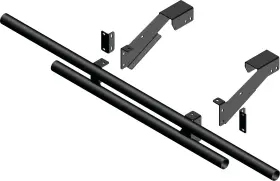 101835 Kfi 101535 Rear Bumper For 2014-2017 Polaris Diesel Ranger Hst/deluxe 4x4