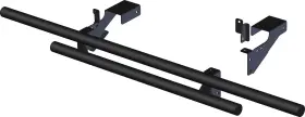 5161-k510900-utv Kfi Products Rear Double Tube Bumper For 2010-2012 Polaris Ranger 800 Xp Utv