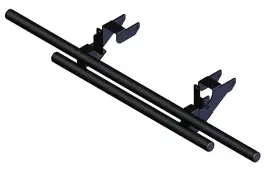 5370-k133318-utv Kfi Products Rear Double Tube Bumper For 2017-2023 Polaris Ranger 570 Full-size