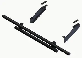 Kfi Products 5763-k584104-utv Rear Double Tube Bumper For 2021-2022 Can-am Defender Hd10 6x6 Xt
