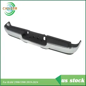 Cer166540c Labworkmoto Replaces Chrome Steel Black Rear Step Bumper For Ram 2500/3500 2019-2024 Pickup