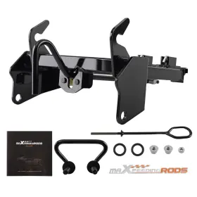Ga4omf Maxpeedingrods Durable Black Steel Plow Mount For Polaris Sportsman 450/570 2014-2023
