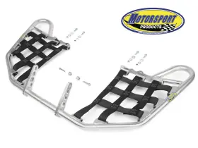 121-66-102-k2 Motorsport Products Honda Trx250r Trx 250r 250 R Nerfbars Atv Nerf Bars 86-89 Silver Bars/black Nets