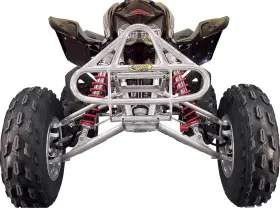 6457-m513492-atv Motorsport Products Ez-fit Desert Bumper-silver For 2004-2009 Honda Trx450r Atv