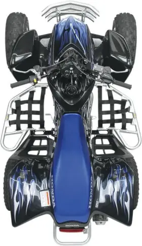 81-1101 Motorsport Products Alloy Nerf Bars With Black Webbing Anodized For Honda Trx450