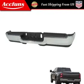 Munirater Afu66608f Steel Rear Step Bumper Assembly Chrome For Ram 2500 3500 Pickup 2019-2023 2024