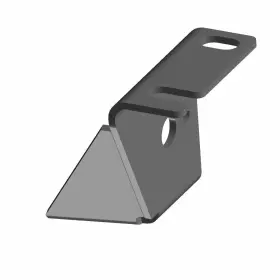 5265629-266 Polaris Rear Bumper Mount Bracket Right-hand Black 5265629-266 Polaris Rear Bumper Mount Bracket Right-hand Black