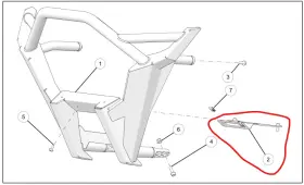 2883749-458 Polaris 5267472-458 Bumper Bracket For