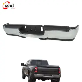 Ssf74934 Soulshelf New Chrome Steel Rear Step Bumper Assembly For Ram 2500/3500 2019-2024 Pickup