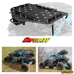 Cbs-ca-x3-00 Superatv Adventure Alpha Rack Spare Tire Cargo Carrier Can Am Maverick X3 / Max
