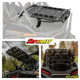 Cbs-p-rzr1k-00 Superatv Adventure Alpha Rack Spare Tire Cargo Carrier Polaris Rzr Xp 1000 14-23