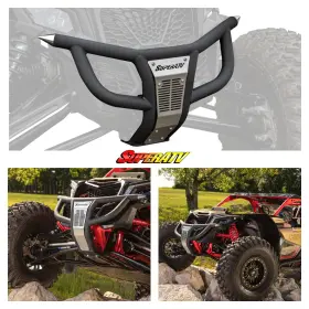 Fbg-ca-x3-001-00 Superatv.com Heavy Duty Front Mantis Bumper Can-am Maverick X3 All Models 2017