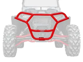 Superatv Fbg-p-rzr1k-006-03 Front Brush Guard Bumper For Polaris Rzr Xp 1000 2019-2023 - Red