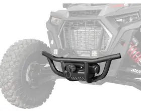 Fbg-p-rzrts-00 Superatv Winch-ready Front Bumper Brush Guard For Polaris Rzr Xp Turbo S
