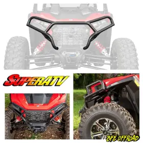 Fbg-p-rzrxp-00 Superatv Heavy Duty Front Bumper Guard Polaris Xp1000 Xp 1000 Xp4 2024